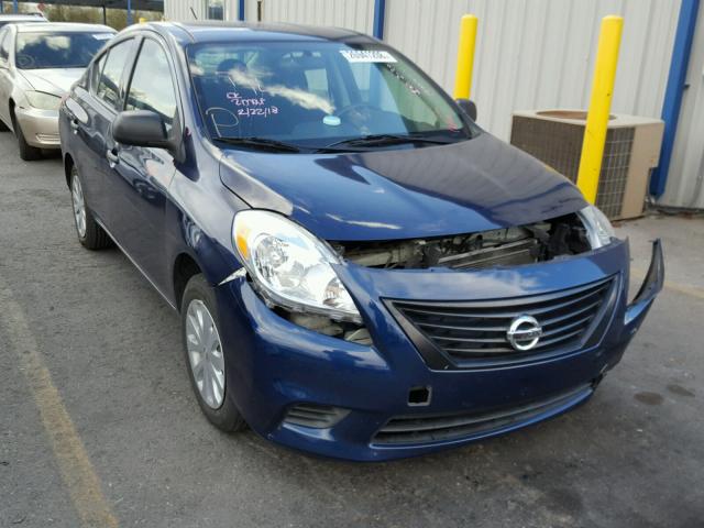 3N1CN7AP1DL875490 - 2013 NISSAN VERSA S BLUE photo 1