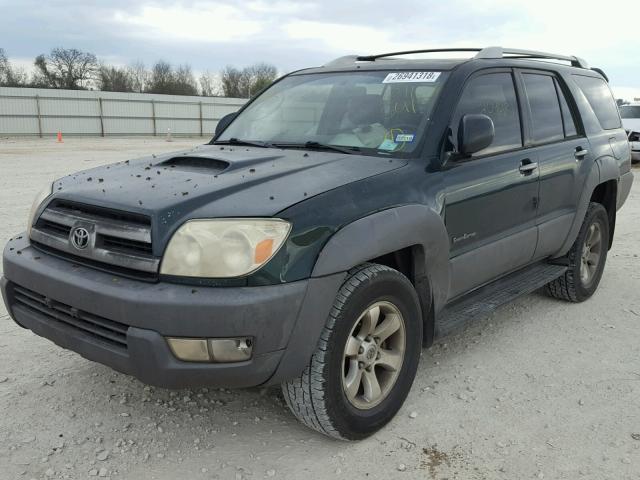 JTEZU14R030011641 - 2003 TOYOTA 4RUNNER SR GREEN photo 2