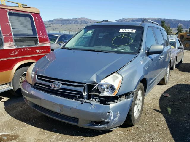 KNDMB233466087940 - 2006 KIA SEDONA EX BLUE photo 2