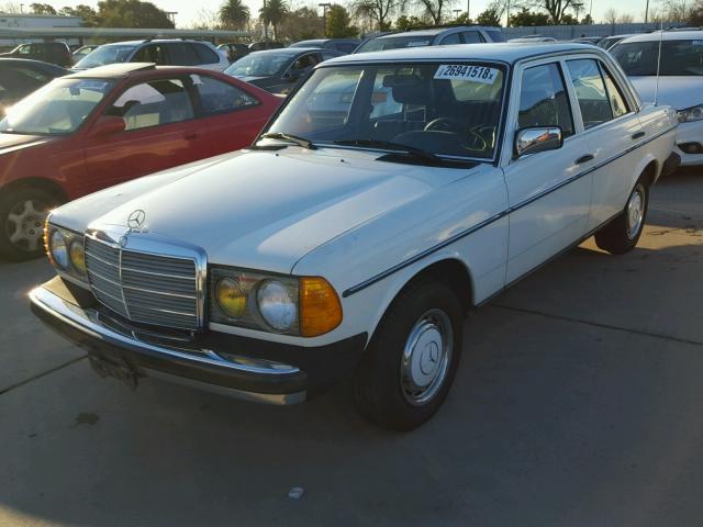 WDBAB23A9BB273586 - 1981 MERCEDES-BENZ 240 D WHITE photo 2