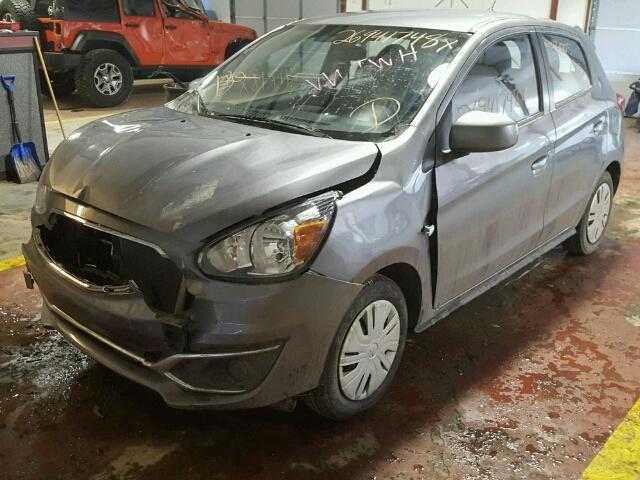 ML32A3HJ2HH003602 - 2017 MITSUBISHI MIRAGE ES GRAY photo 2