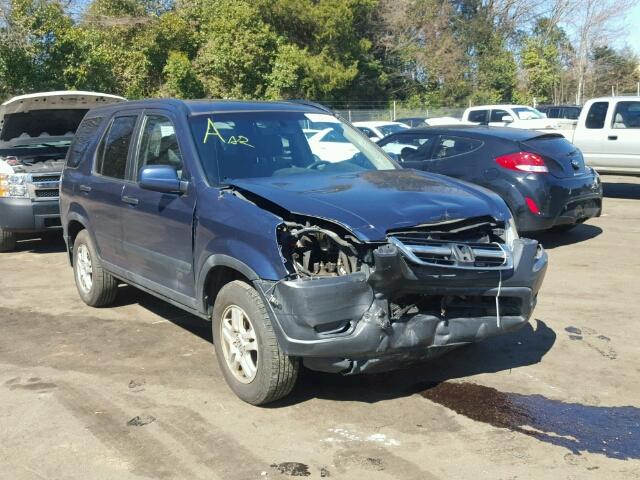 SHSRD78803U153264 - 2003 HONDA CR-V EX BLUE photo 1