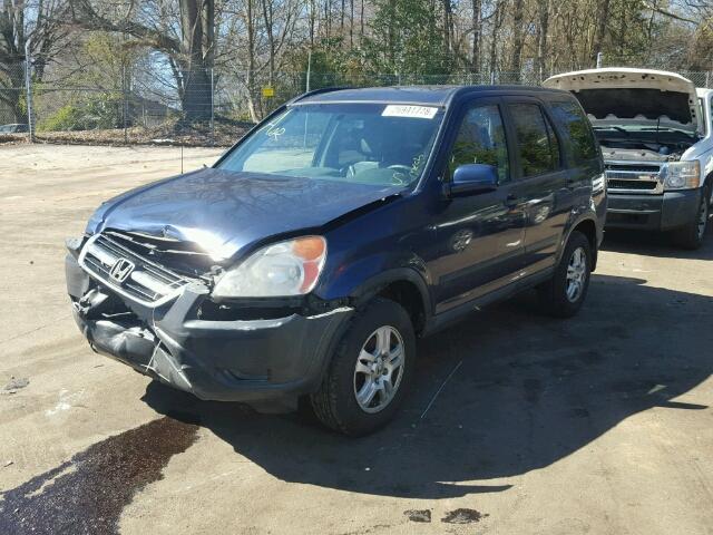 SHSRD78803U153264 - 2003 HONDA CR-V EX BLUE photo 2