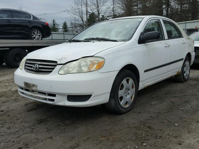 2T1BR32E73C012309 - 2003 TOYOTA COROLLA CE WHITE photo 2