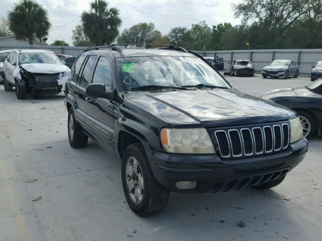 1J4GX58N41C707586 - 2001 JEEP GRAND CHER BLACK photo 1