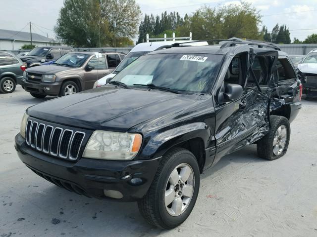 1J4GX58N41C707586 - 2001 JEEP GRAND CHER BLACK photo 2