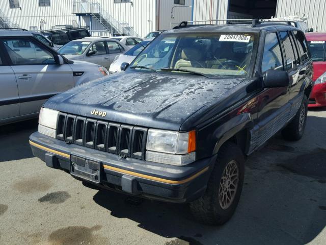 1J4GZ78SXSC531639 - 1995 JEEP GRAND CHER BLACK photo 2