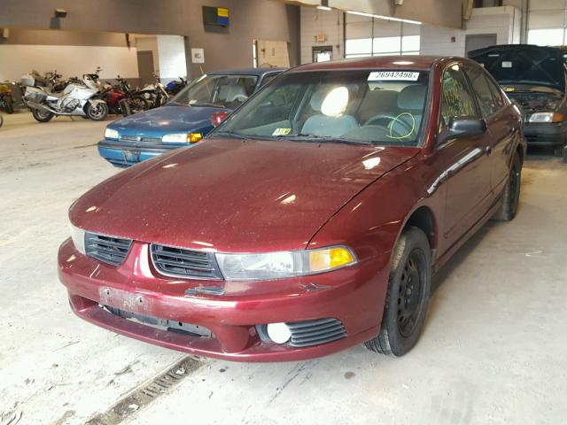 4A3AA46G83E186890 - 2003 MITSUBISHI GALANT ES MAROON photo 2