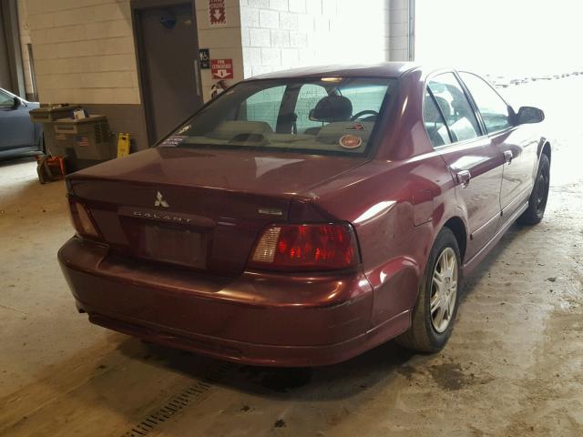 4A3AA46G83E186890 - 2003 MITSUBISHI GALANT ES MAROON photo 4