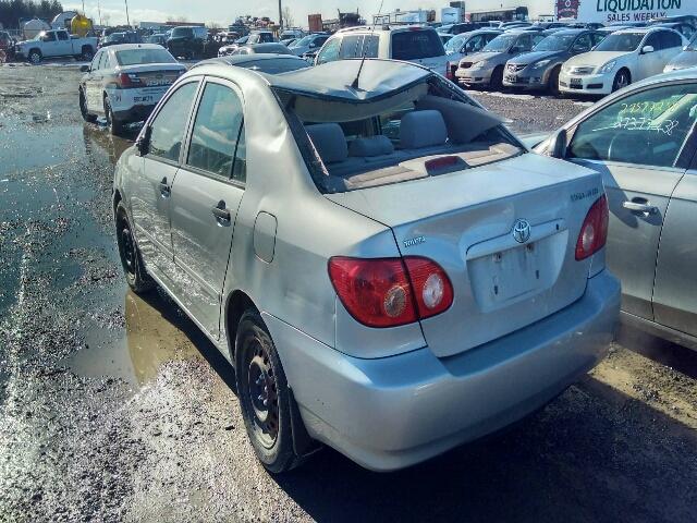 2T1BR32E68C895732 - 2008 TOYOTA COROLLA CE SILVER photo 3