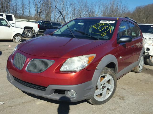 5Y2SM63875Z475570 - 2005 PONTIAC VIBE BURGUNDY photo 2