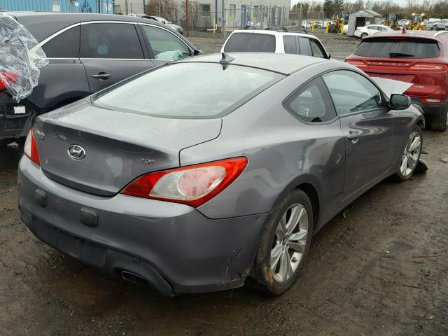 KMHHT6KD7AU028011 - 2010 HYUNDAI GENESIS CO GRAY photo 4