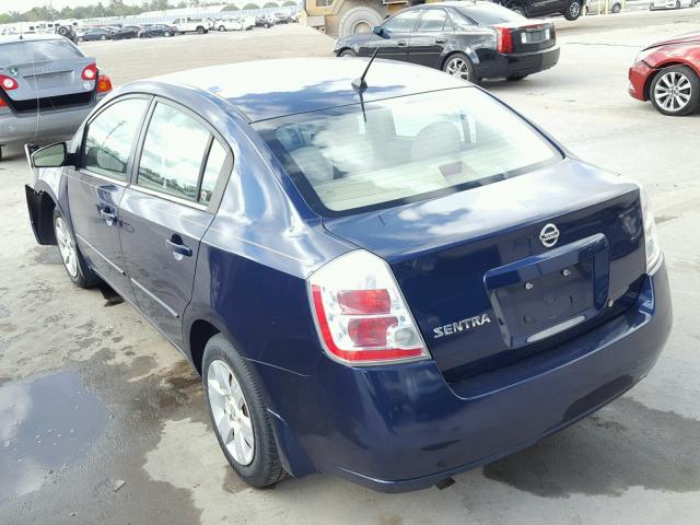 3N1AB61E78L634838 - 2008 NISSAN SENTRA 2.0 BLUE photo 3