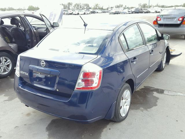 3N1AB61E78L634838 - 2008 NISSAN SENTRA 2.0 BLUE photo 4