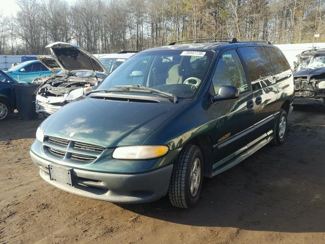 2B4GP24R3XR195118 - 1999 DODGE GRAND CARA GREEN photo 2