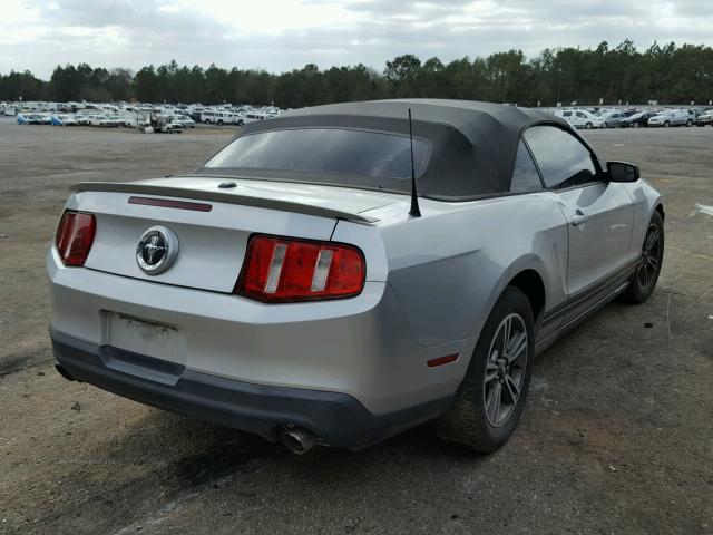 1ZVBP8EM7B5112358 - 2011 FORD MUSTANG SILVER photo 4