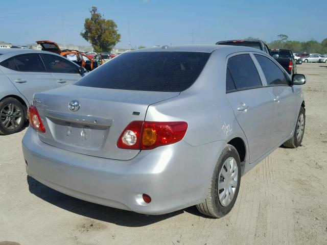 2T1BU4EE5AC392151 - 2010 TOYOTA COROLLA BA SILVER photo 4