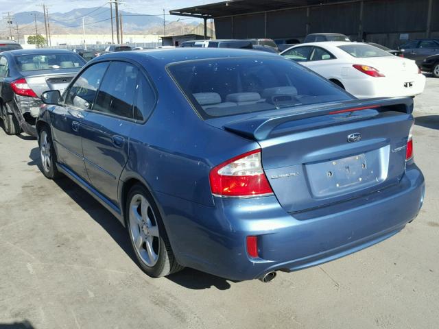 4S3BL616X87204779 - 2008 SUBARU LEGACY 2.5 BLUE photo 3