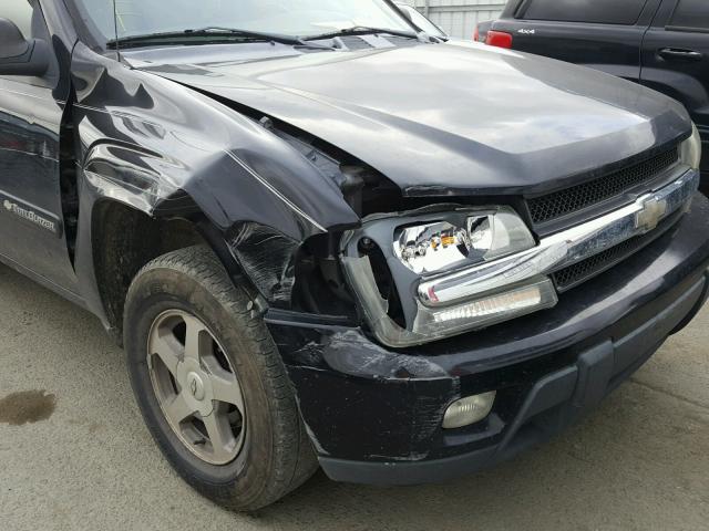 1GNDT13S632353712 - 2003 CHEVROLET TRAILBLAZE BLACK photo 9