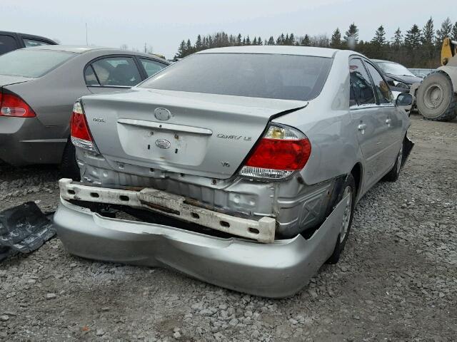 4T1BF32K65U089172 - 2005 TOYOTA CAMRY LE SILVER photo 4