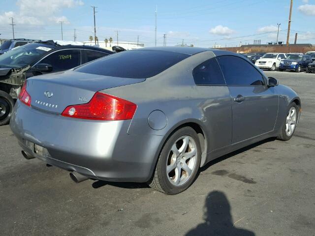 JNKCV54E55M409188 - 2005 INFINITI G35 SILVER photo 4