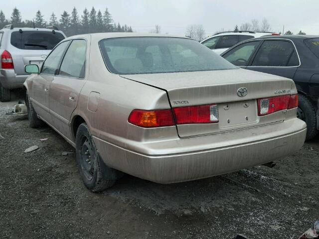 JT2BF22K410335337 - 2001 TOYOTA CAMRY CE BEIGE photo 3