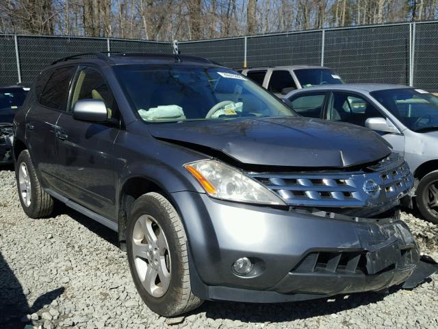 JN8AZ08W05W434236 - 2005 NISSAN MURANO SL GRAY photo 1