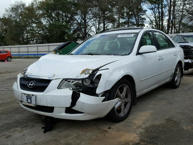 5NPEU46F36H064798 - 2006 HYUNDAI SONATA GLS WHITE photo 2