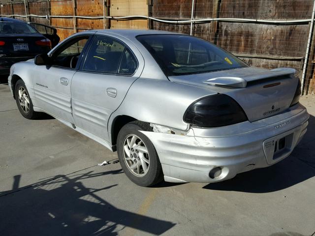 1G2NF52EX1C154939 - 2001 PONTIAC GRAND AM S SILVER photo 3
