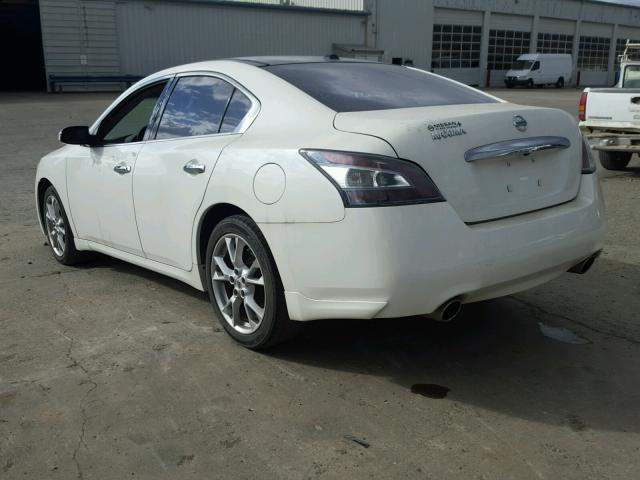 1N4AA5AP1CC802706 - 2012 NISSAN MAXIMA S WHITE photo 3