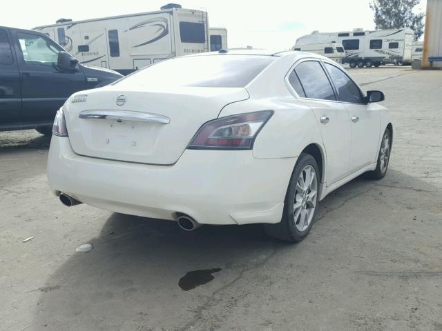 1N4AA5AP1CC802706 - 2012 NISSAN MAXIMA S WHITE photo 4