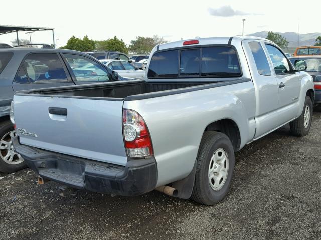 5TETX22N59Z615704 - 2009 TOYOTA TACOMA ACC SILVER photo 4