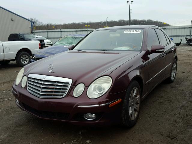 WDBUF22X58B206046 - 2008 MERCEDES-BENZ E 320 CDI BURGUNDY photo 2