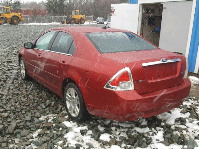 3FAHP081X8R176647 - 2008 FORD FUSION SEL RED photo 3
