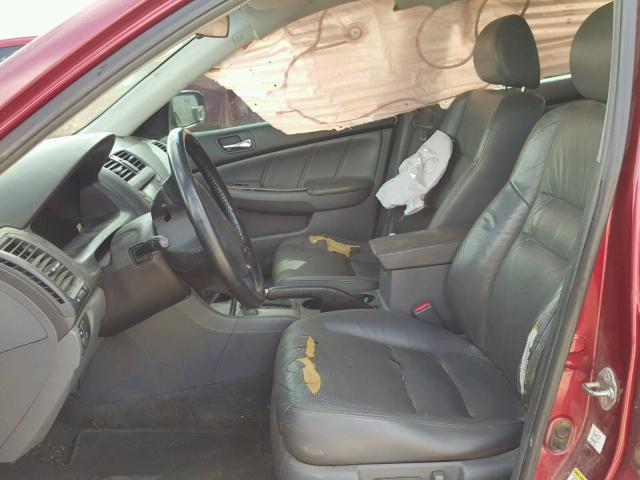 1HGCM66534A060069 - 2004 HONDA ACCORD EX RED photo 5