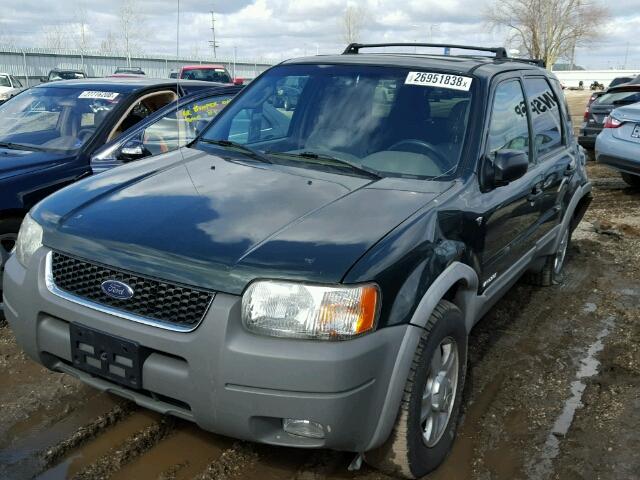 1FMCU04142KB29107 - 2002 FORD ESCAPE XLT GREEN photo 2