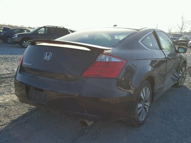 1HGCS12808A800725 - 2008 HONDA ACCORD EXL BLACK photo 4