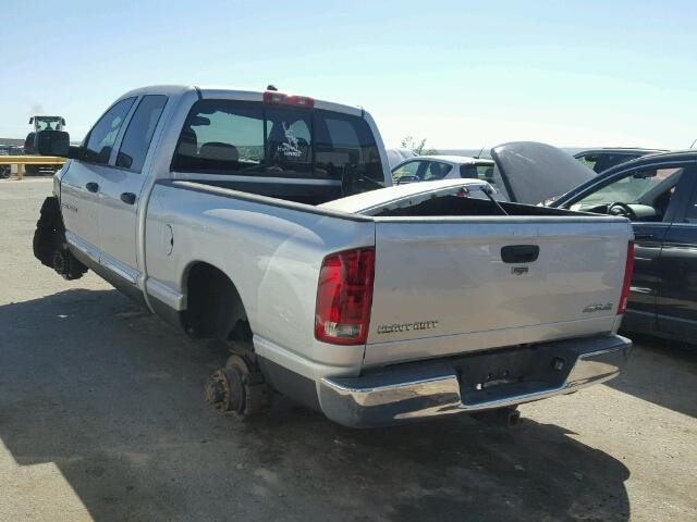 3D7KS28C45G824105 - 2005 DODGE RAM 2500 S SILVER photo 3