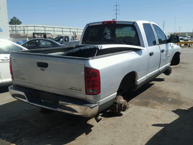 3D7KS28C45G824105 - 2005 DODGE RAM 2500 S SILVER photo 4