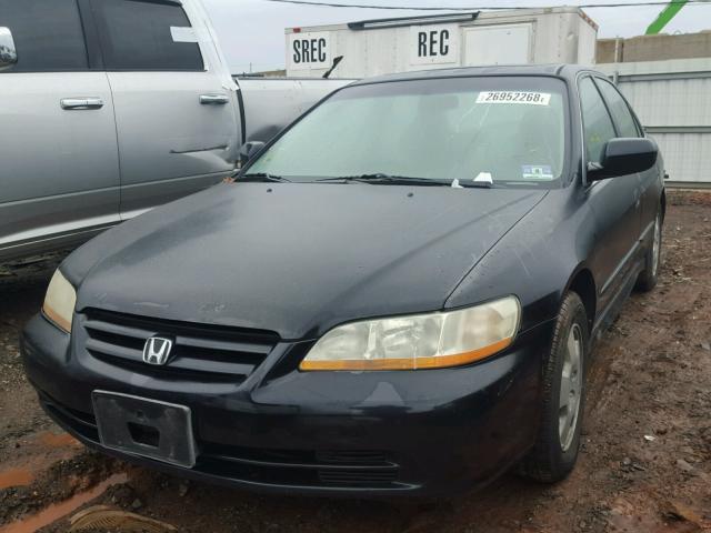 1HGCG16582A079191 - 2002 HONDA ACCORD EX BLACK photo 2