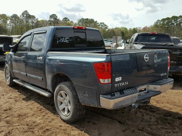 1N6AA07B14N569616 - 2004 NISSAN TITAN XE GREEN photo 3