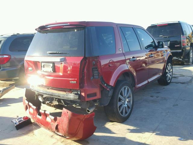 SALFT24N48H103950 - 2008 LAND ROVER LR2 HSE TE RED photo 4