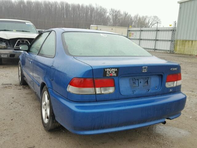 1HGEJ8245XL072159 - 1999 HONDA CIVIC EX ლურჯი ფოტო 3