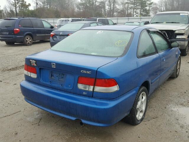 1HGEJ8245XL072159 - 1999 HONDA CIVIC EX BLUE photo 4