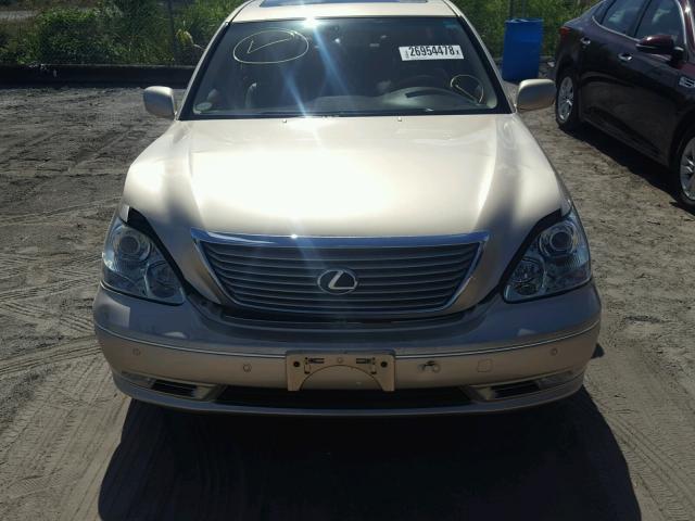 JTHBN36F640173601 - 2004 LEXUS LS 430 GOLD photo 9