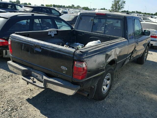 1FTYR44V73PA83914 - 2003 FORD RANGER SUP BLACK photo 4