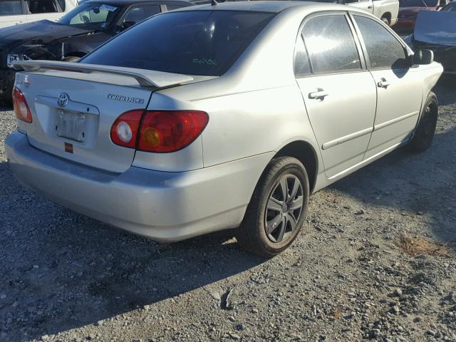 JTDBR32E932008020 - 2003 TOYOTA COROLLA CE SILVER photo 4