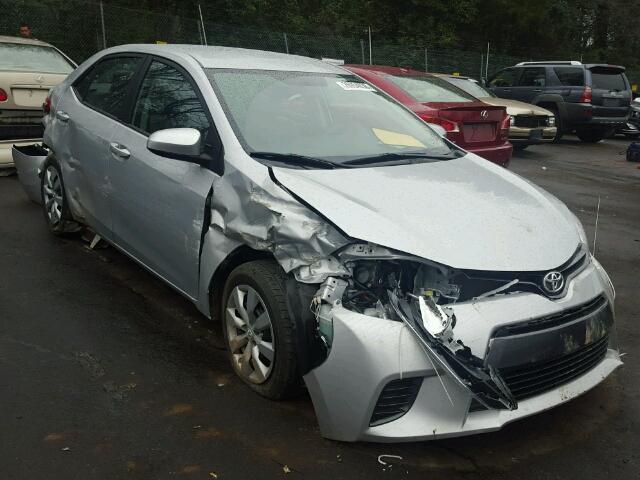 2T1BURHEXFC318241 - 2015 TOYOTA COROLLA L SILVER photo 1