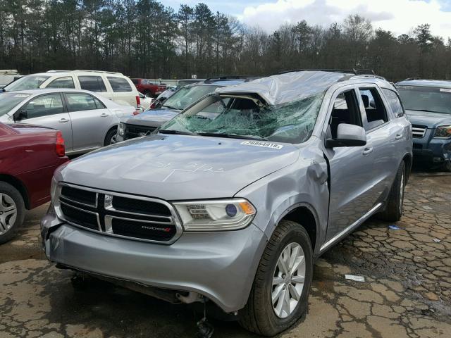 1C4RDHAG9EC353817 - 2014 DODGE DURANGO SX SILVER photo 2