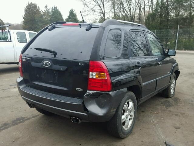 KNDJE723X67250397 - 2006 KIA NEW SPORTA BLACK photo 4